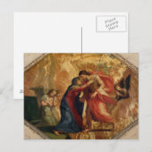 Carte Postale Jésus-Christ recevant la Vierge au Ciel (Devant / Derrière)