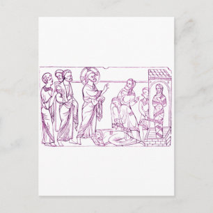 Carte Postale Jésus Christ ressuscite Lazare