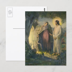 Carte Postale Jésus-Christ ressuscité par le tombeau par ML Gree