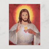 Carte Postale Jésus coeur sacré (Devant)