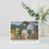 Carte Postale Jésus conservateur pour aider les pauvres drôle (Debout devant)