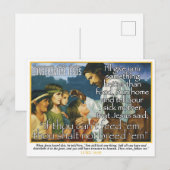 Carte Postale Jésus conservateur pour aider les pauvres drôle (Devant / Derrière)