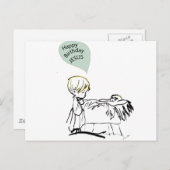 Carte Postale jésus d'anniversaire heureux (Devant / Derrière)