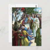Carte Postale Jésus Dans La Maison De Zaccheus (Devant / Derrière)