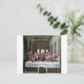 Carte Postale Jésus @ Dernière Cène "Amour Un Autre" Citation (Debout devant)