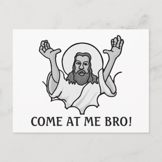 Carte Postale Jésus Dit Venir Vers Moi Bro (Devant)