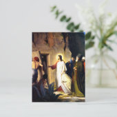 Carte Postale Jésus élevant Lazare des morts (Debout devant)