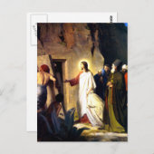 Carte Postale Jésus élevant Lazare des morts (Devant / Derrière)