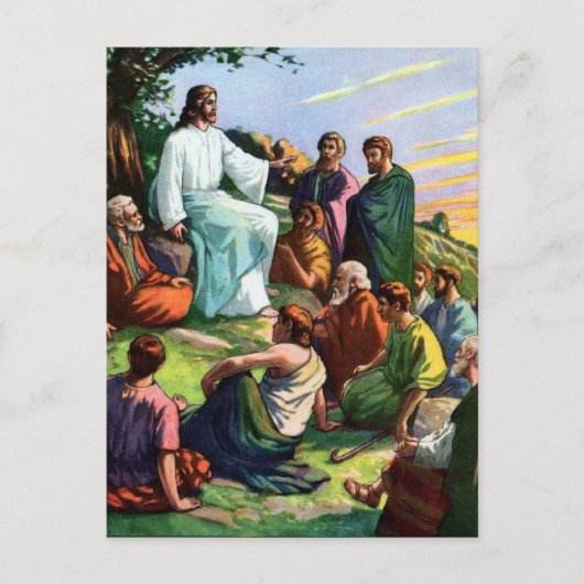 Carte Postale Jésus Enseignant Comment Prier (Devant)