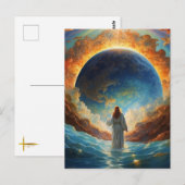 Carte Postale *~* Jésus Espace Univers Guérir la Terre AP50 (Devant / Derrière)