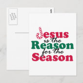 Carte Postale Jésus est la raison (Devant / Derrière)