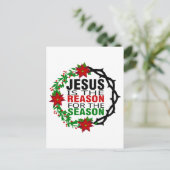 Carte Postale Jésus est la raison de la saison (Debout devant)