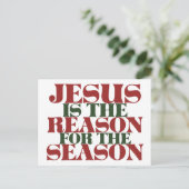 Carte Postale Jésus est la raison de la saison (Debout devant)