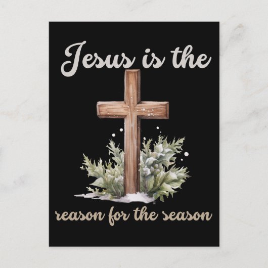 Carte Postale Jésus est la raison de la saison de Noël Jésus (Devant)