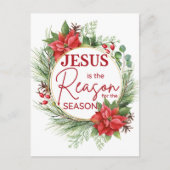 Carte Postale Jésus est la raison de la saison Noël (Devant)