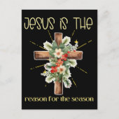 Carte Postale Jésus est la raison de la saison Noël Jésus (Devant)