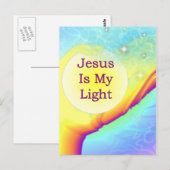 Carte Postale Jésus est ma lumière (Devant / Derrière)