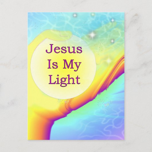 Carte Postale Jésus est ma lumière (Devant)