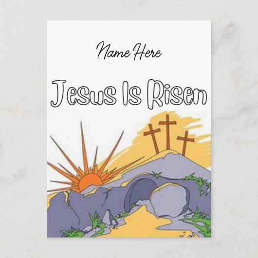 Carte Postale Jésus est ressuscité (Devant)