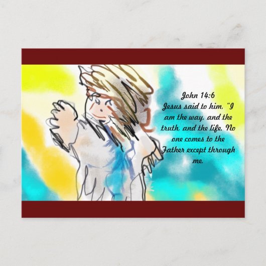 Carte Postale Jésus est une voie (Devant)