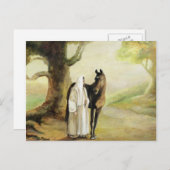 Carte postale Jésus et Cheval Art (Devant / Derrière)