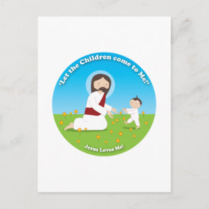 Carte Postale Jésus et Enfant