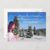 Carte Postale Jésus et le mouton (Devant / Derrière)