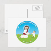 Carte Postale Jésus et l'enfant (Devant / Derrière)