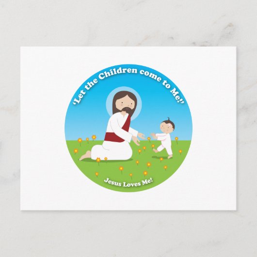 Carte Postale Jésus et l'enfant (Devant)