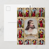 Carte Postale Jésus et les douze apôtres (Devant / Derrière)