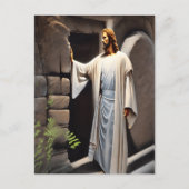 Carte Postale Jésus frappe sur la porte antique (Devant)