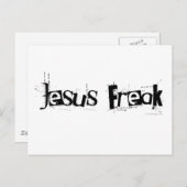 Carte Postale Jesus Freak (Devant / Derrière)