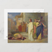 Carte Postale Jésus guérit le Leper, 1864 (Devant / Derrière)