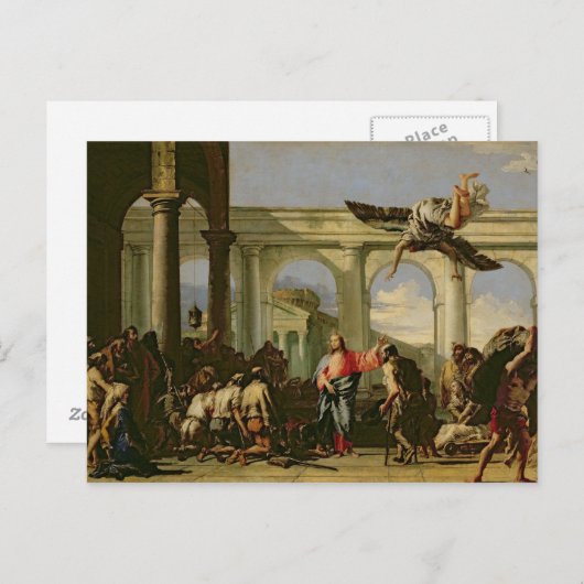 Carte Postale Jésus guérit le paralytique à la piscine (Devant / Derrière)