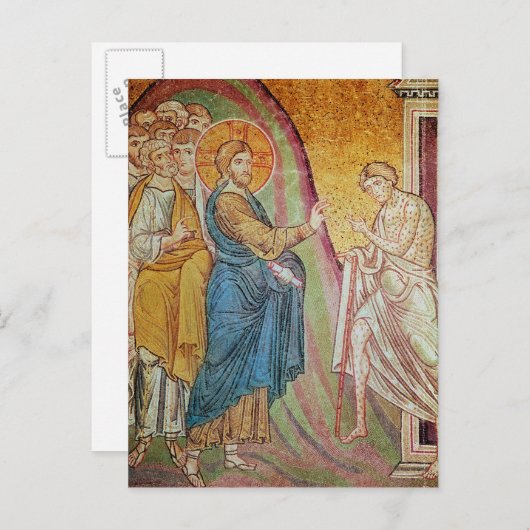 Carte Postale Jésus guérit un lépreux (Devant / Derrière)
