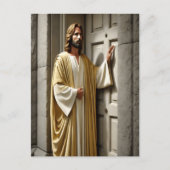 Carte Postale Jésus invite à la porte antique (Devant)