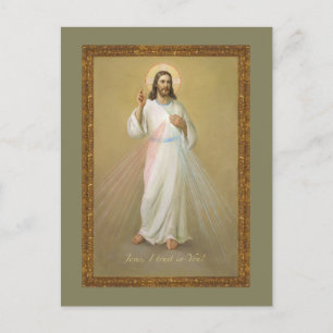 Carte Postale Jésus J'Ai Confiance En Toi