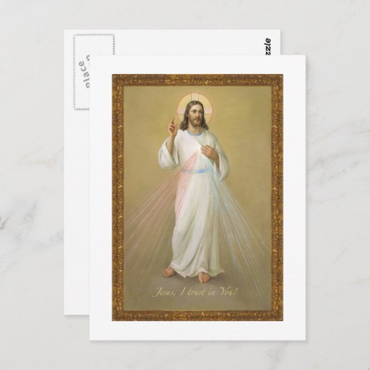 Carte Postale Jésus J'Ai Confiance En Toi (Devant / Derrière)