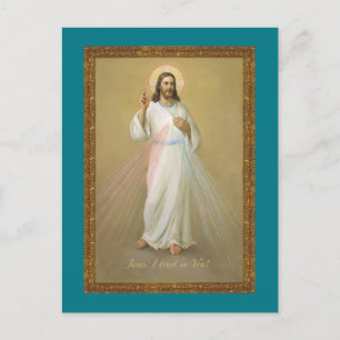 Carte Postale Jésus J'Ai Confiance En Toi