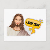 Carte Postale Jésus J'Ai Vu Ça (Devant)