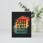 CARTE POSTALE JÉSUS LA VÉRITÉ ET LA VIE (Debout devant)