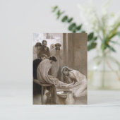 Carte Postale Jésus lavant les pieds de ses disciples | Albert E (Debout devant)