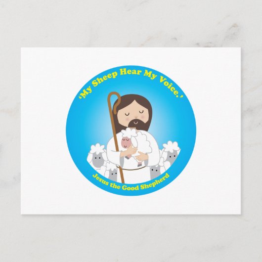 Carte Postale Jésus le Bon Pasteur (Devant)