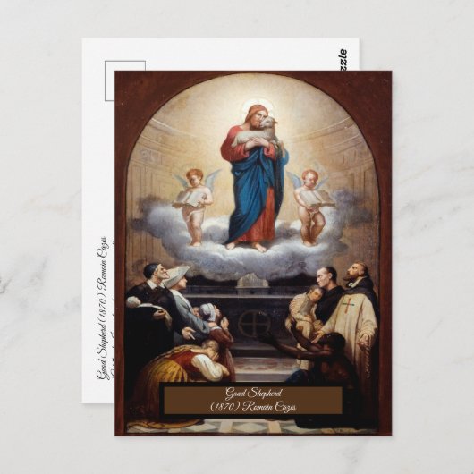 Carte Postale Jésus le Bon Pasteur (Devant / Derrière)