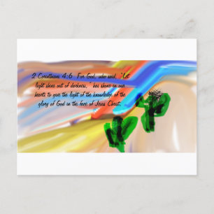 Carte Postale Jésus lumière du monde