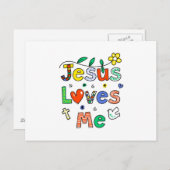 Carte Postale Jésus m'aime (Devant / Derrière)