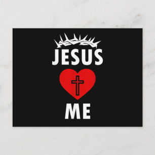 Carte Postale Jésus m'aime chrétien religieux