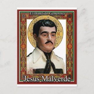 Carte Postale Jesus Malverde, Le Bandit Généreux