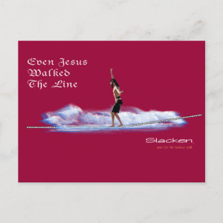 Carte Postale jésus marchant sur la ligne