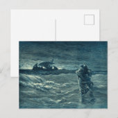 Carte Postale Jésus marchant sur la mer | Bible (Devant / Derrière)